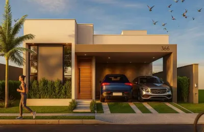 Casa à venda em parque das nações (parnamirim/rn) | condomínio yby natureza | 3 suítes - 200m²