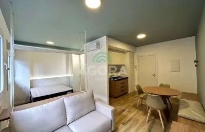 Loft mobiliado e decorado com 38m² privativos no bairro marechal rondon