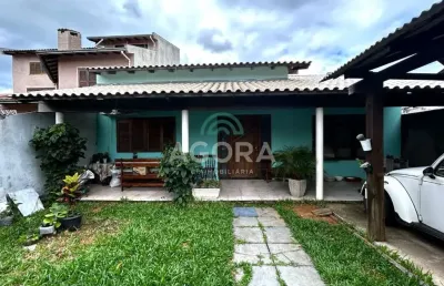 Casa térrea com 3 (três) dormitórios, localizada no bairro são josé em canoas.
