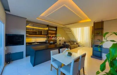 Excelente sobrado mobiliado de alto nível, com 270m² privativos, totalmente climatizada com splits