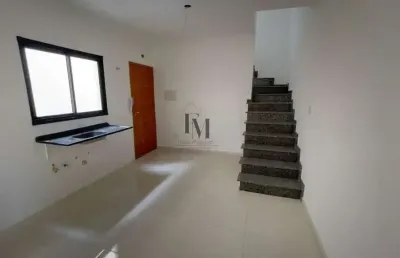Cobertura duplex para venda em santo andré, jardim alvorada, 2 dormitórios, 1 banheiro, 1 vaga