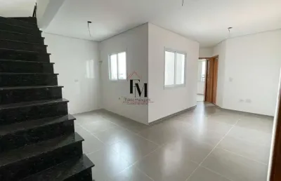 Cobertura duplex para venda em santo andré, vila scarpelli, 2 dormitórios, 2 banheiros, 2 vagas
