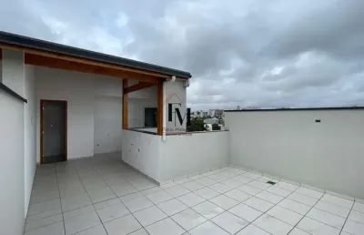 Cobertura duplex para venda em santo andré, vila scarpelli, 2 dormitórios, 2 banheiros, 2 vagas