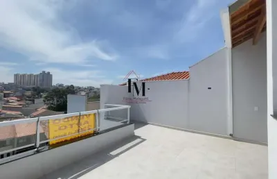 Cobertura duplex para venda em santo andré, vila scarpelli, 2 dormitórios, 1 suíte, 3 banheiros, 1 vaga