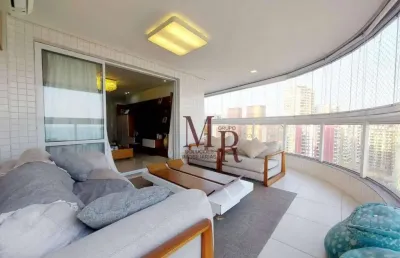 Apartamento com 4 dormitórios à venda, 213 m² por r$ 3.000.000,00 - canto do forte - praia grande/sp