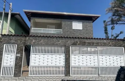 Casa em condomínio fechado com 2 quartos à venda na Avenida Carlos Alberto Perrone, Balneário Maracanã, Praia Grande