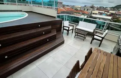 Cobertura mobiliada com 172m² e  terraço com piscina á 2 km da praia dos ingleses.