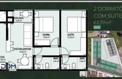 Apartamento com 2 quartos à venda no Cachoeira do Bom Jesus, Florianópolis 