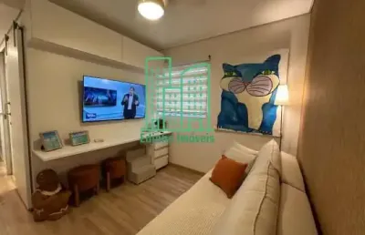 Ótimo apto 01 dorm, 1/2 quadra da praia - p.praia / santos