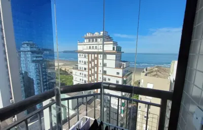 Amplo 02 dorms., 01 suíte, mobiliado, andar alto, varanda gourmet, vista mar, 02 vagas demarcadas no ss, lazer, a 1/2 quadra da praia