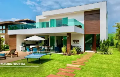 Casa - em condomínio, para temporada em camaçari/ba