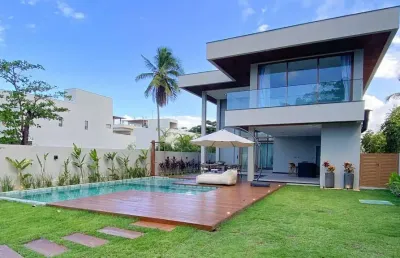 Casa - em condomínio, para temporada em camaçari/ba