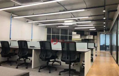 Andar corporativo para alugar, 200 m² por r$ 41.250,00/mês - itaim bibi - são paulo/sp