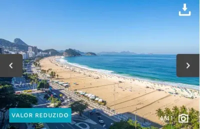 Vendo excelente cobertura de 4 quartos sendo 4 suítes em copacabana 425 m2