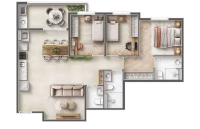Apartamento com 3 quartos à venda na Vila Augusta, Guarulhos 