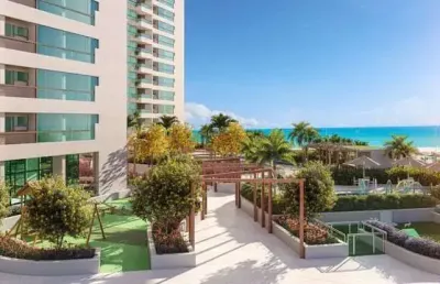 Jacarecica - lançamento beira mar, apartamentos 3 quartos
