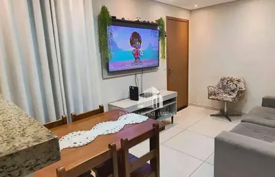 Apartamento com 2 dormitórios à venda, 44 m² por r$ 215.000 - jardim terramérica ii - americana/sp