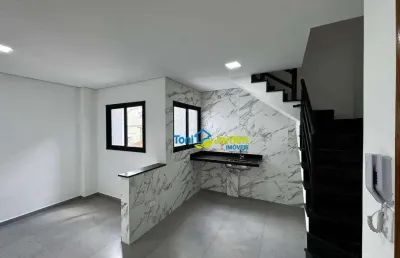 Cobertura com 2 dormitórios à venda, 100 m² por r$ 540.000,00 - vila eldízia - santo andré/sp