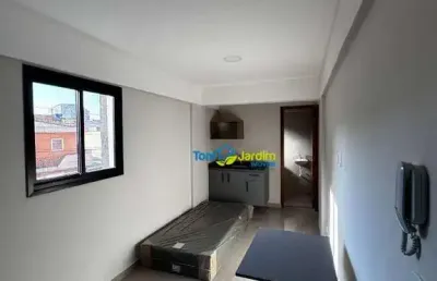 Kitnet com 1 dormitório para alugar, 22 m² por r$ 1.235,00/mês - parque das nações - santo andré/sp