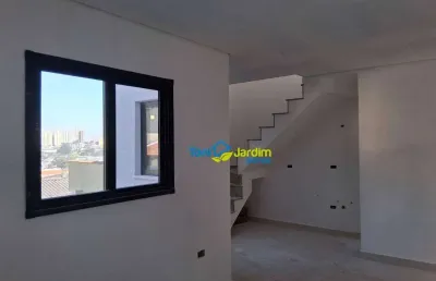 Cobertura com 2 dormitórios à venda, 100 m² por r$ 620.000,00 - utinga - santo andré/sp