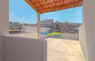 Cobertura com 2 dormitórios à venda, 76 m² por r$ 412.000,00 - parque joão ramalho - santo andré/sp