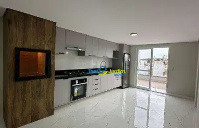 Cobertura com 2 dormitórios à venda, 62 m² por r$ 650.000,00 - vila linda - santo andré/sp