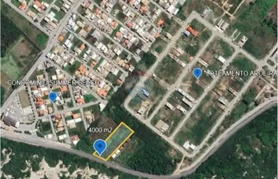 Terreno em arrail do cabo de 4000 m2 frente rodovia ( rj 102 ). monte alto - arraial do cabo