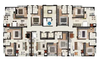 Apartamento  com 2 dormitórios sendo 1 suíte e piscina com borda infinita no morretes em itapema