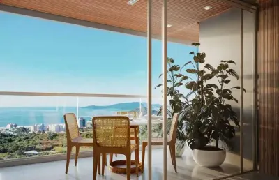 Apartamento com 2 suítes e 1 vaga de garagem na praia brava - itajaí