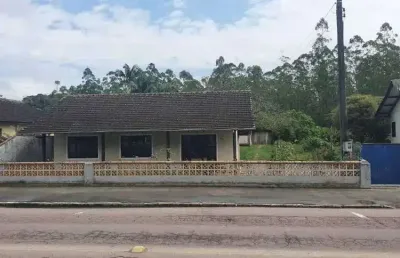 Terreno com aproximadamente 5.000m2 contendo 1 residência no bairro pomeranos - timbó-sc