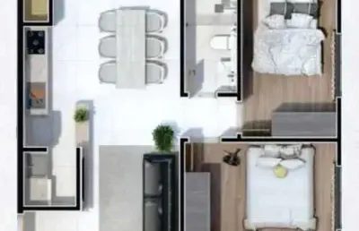 Apartamento na planta com 2 dormitórios e 1 vaga de garagem em indaial- sc