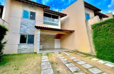 Casa em condomínio fechado com 4 quartos à venda na cidade dos funcionários, fortaleza  por r$ 820.000