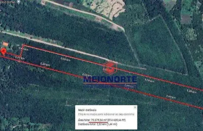 Área à venda, 100000 m² por r$ 2.400.000,00 - iguaíba - paço do lumiar/ma