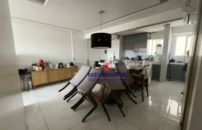 Apartamento de 105m² no calhau com 3 quartos, varanda e lazer completo