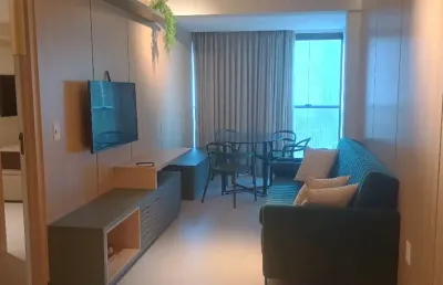 Lindo apartamento mobiliado beach class ,ondina ,01 vaga de garagem .