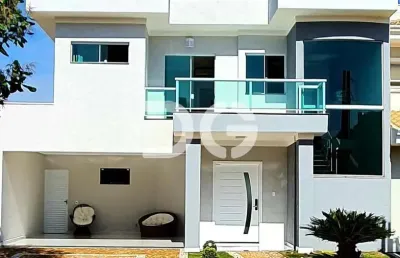 Casa à venda em paulínia, parque brasil 500, com 3 suítes, com 245 m², reserva real