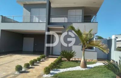 Casa à venda em paulínia, parque brasil 500, com 4 quartos, com 250 m², royal garden