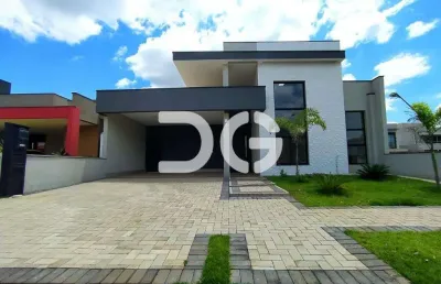 Casa à venda em paulínia, parque brasil 500, com 3 suítes, com 185 m², royal garden