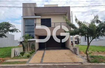 Casa à venda em paulínia, são bento, com 3 suítes, com 182 m², terras da estância - ypês