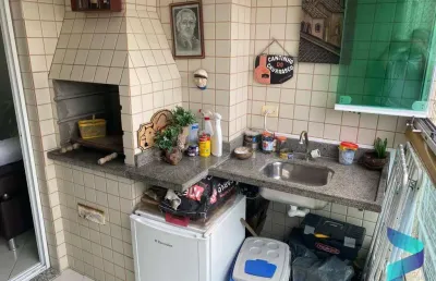 Maravilhoso apartamento com sacada  gourmet  com vista  mar