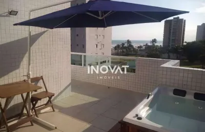 Apartamento duplex com 3 dormitórios à venda, 118 m² por r$ 750.000,00 - solemar - praia grande/sp