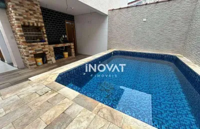 Casa com 3 dormitórios à venda, 125 m² por r$ 880.000,00 - vila assunção - praia grande/sp