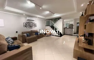 Sobrado com 3 dormitórios à venda, 121 m² por r$ 630.000,00 - maracanã - praia grande/sp