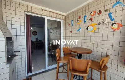 Apartamento com 2 dormitórios para alugar, 85 m² por r$ 3.100,02/mês - tupi - praia grande/sp