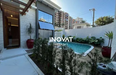 Casa com 4 dormitórios à venda por r$ 5.500.000,00 - canto do forte - praia grande/sp