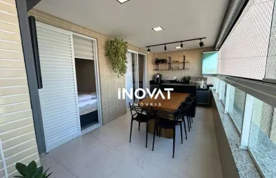 Apartamento com 3 dormitórios à venda, 124 m² por r$ 1.600.000,00 - canto do forte - praia grande/sp