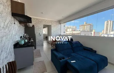 Apartamento com 1 dormitório à venda, 46 m² por r$ 370.000,00 - vila guilhermina - praia grande/sp