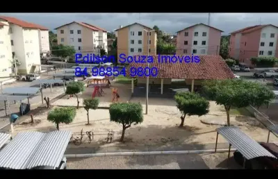 Apartamento com 2 quartos à venda na cap martinho machado, 2081, passagem de areia, parnamirim, 55 m2 por r$ 114.500