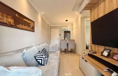 Apartamento 2 dormitórios sendo 1 suíte no boqueirão em praia grande/sp