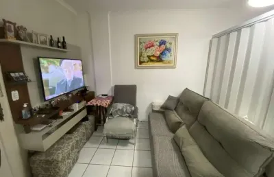 Oportunidade: kitnet com vista para o mar na vila guilhermina, praia grande - sp